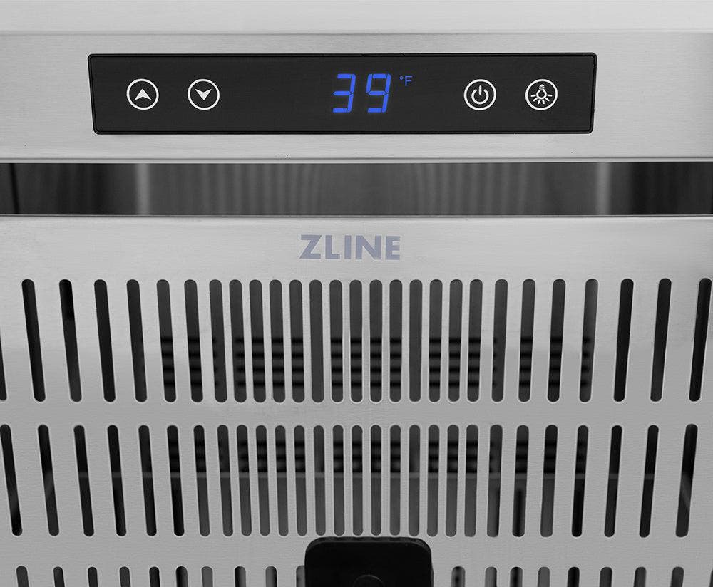 Zline RDSOZBS24KG Black Stainless Steel Doors And Polished Gold Heli...