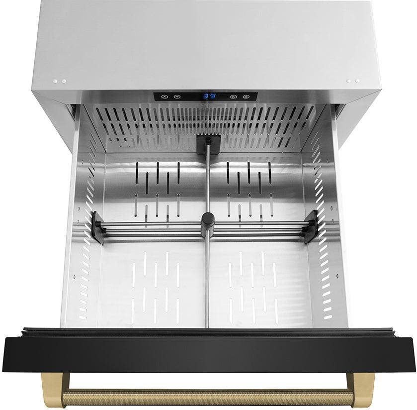 Zline RDSOZBS24KCB Black Stainless Steel Doors And Champagne Bronze H...
