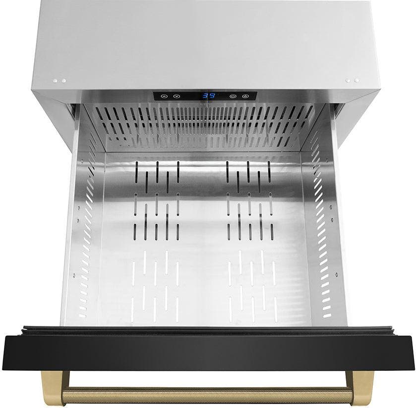Zline RDSOZBS24KCB Black Stainless Steel Doors And Champagne Bronze H...