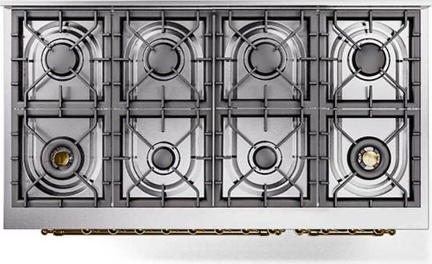 Ilve UP488NMPWHG Nostalgie II 48 inch Dual Fuel Range | Plesser's