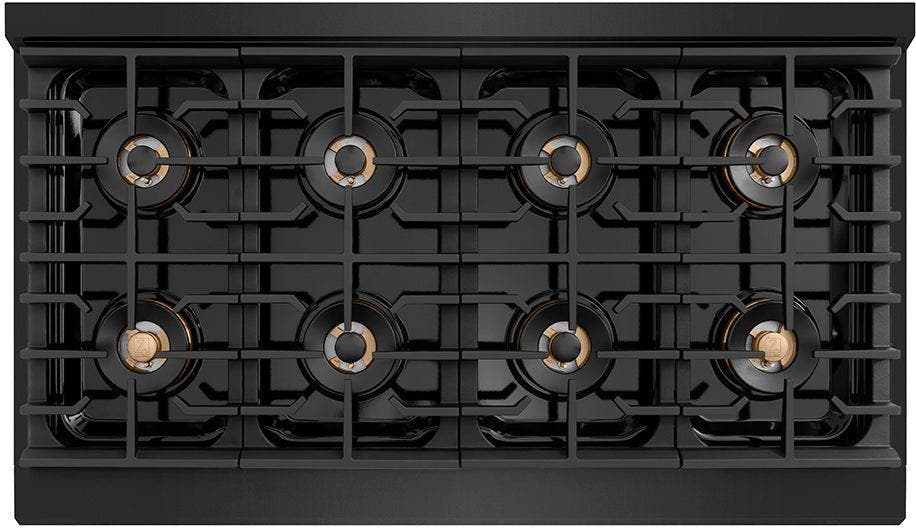 Zline PSRTBZ48G Black Stainless Steel And Polished Gold Accents
