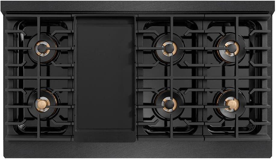 Zline PSRTBSZ48MBCB Black Satin Stainless Steel With Matte Black And C...