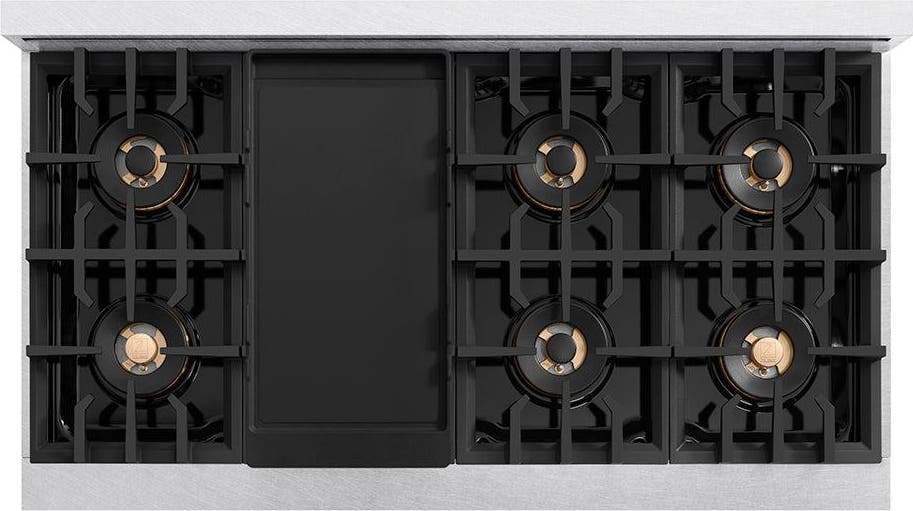 Zline PCRTSZ48MB Satin Stainless Steel And Matte Black Accents
