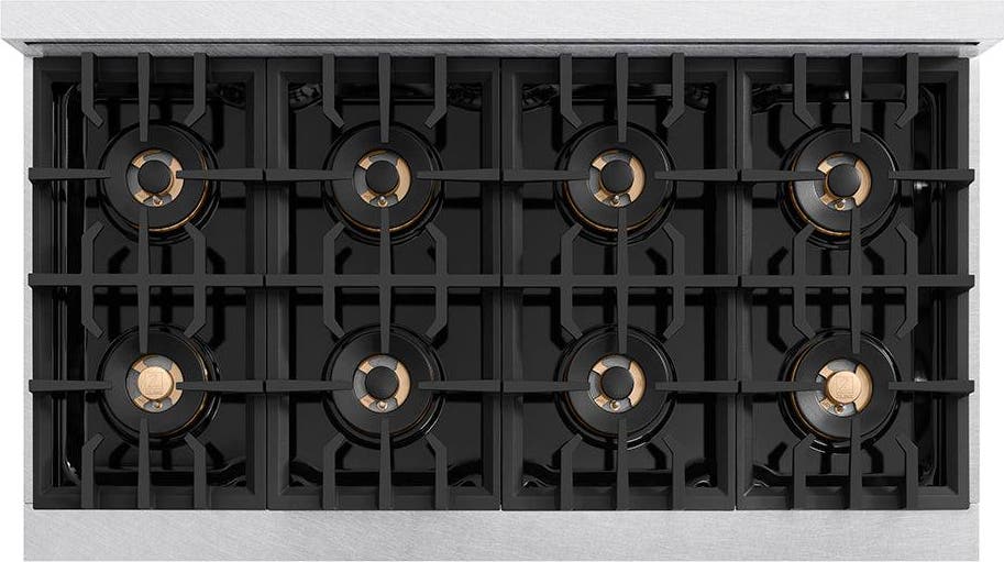 Zline PCRTSZ48MB Satin Stainless Steel And Matte Black Accents