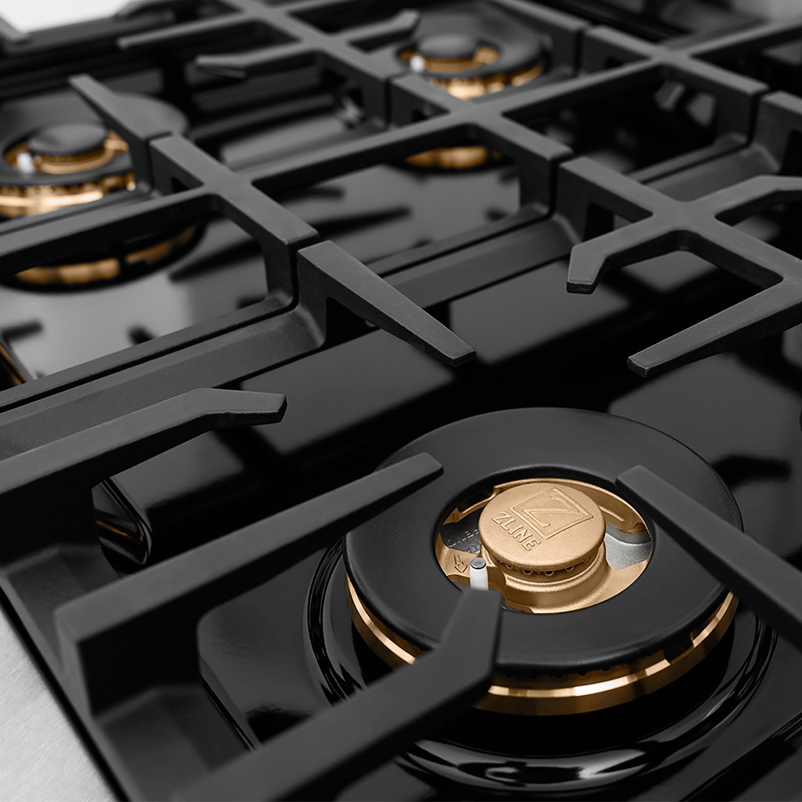 Zline PCRTSZ30MB Satin Stainless Steel And Matte Black Accents