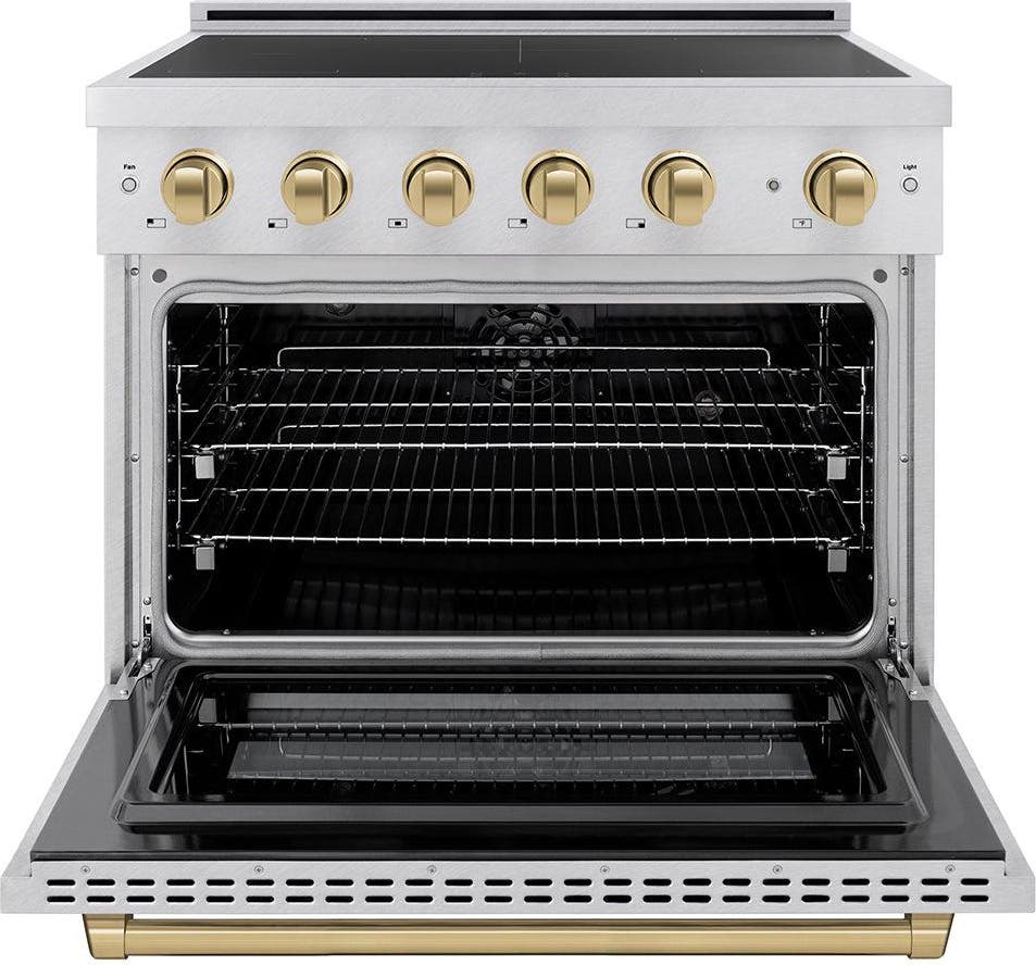 Zline SINRSZ36CB Satin Stainless Steel With Champagne Bronze Accent...