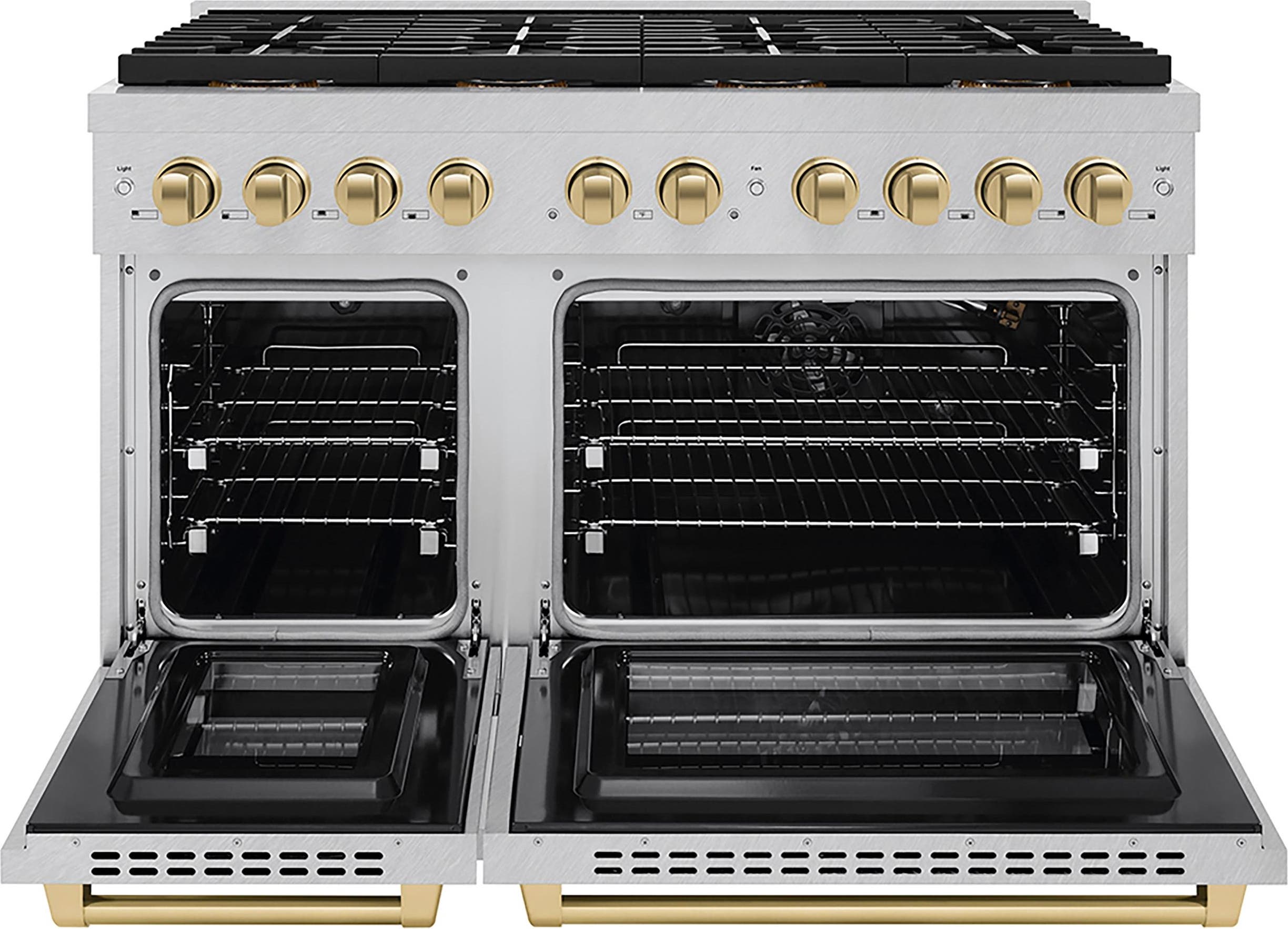 Zline PSGRSZ48CB Satin Stainless Steel And Champagne Bronze Accents