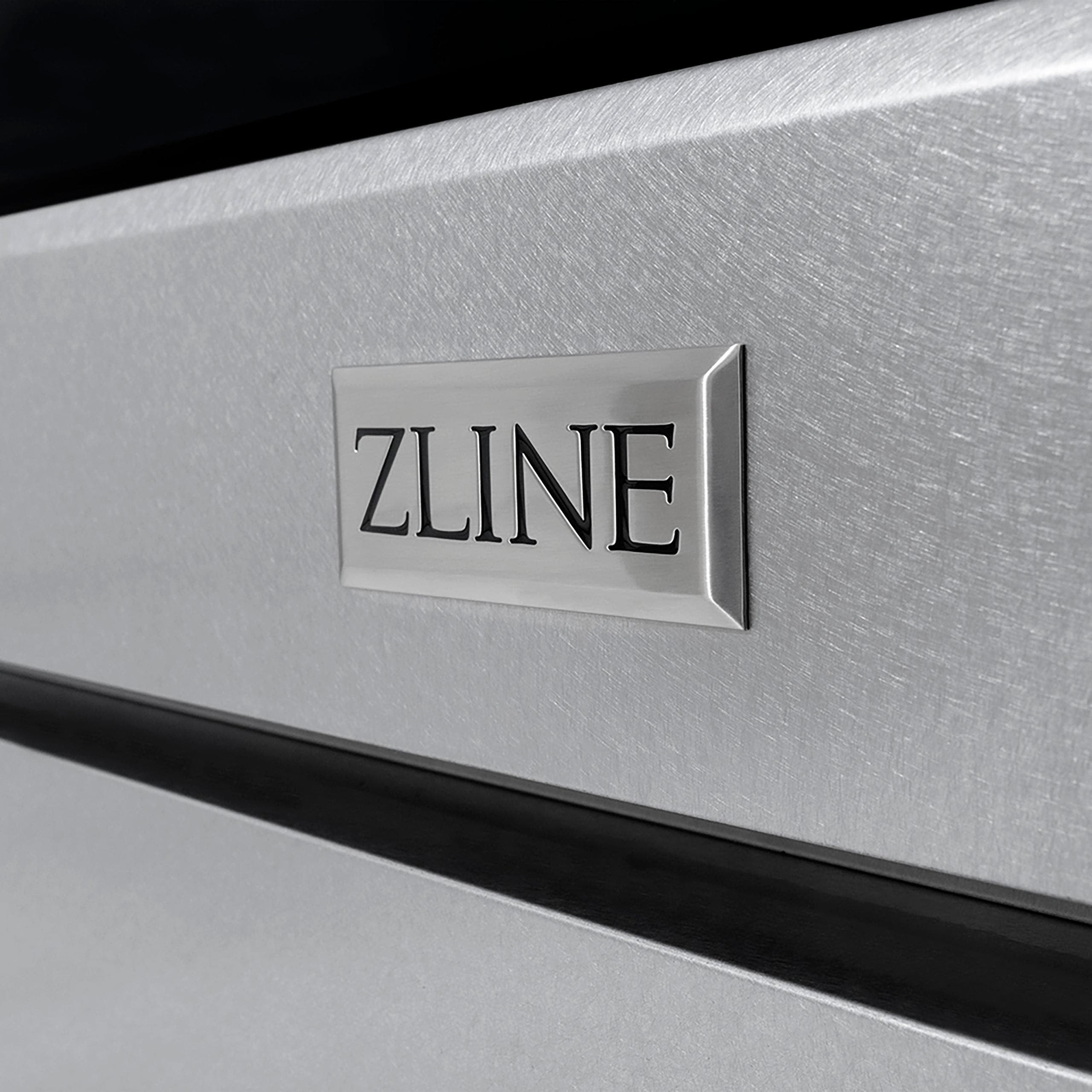 Zline PSGRSZ36MB Satin Stainless Steel And Matte Black Accents