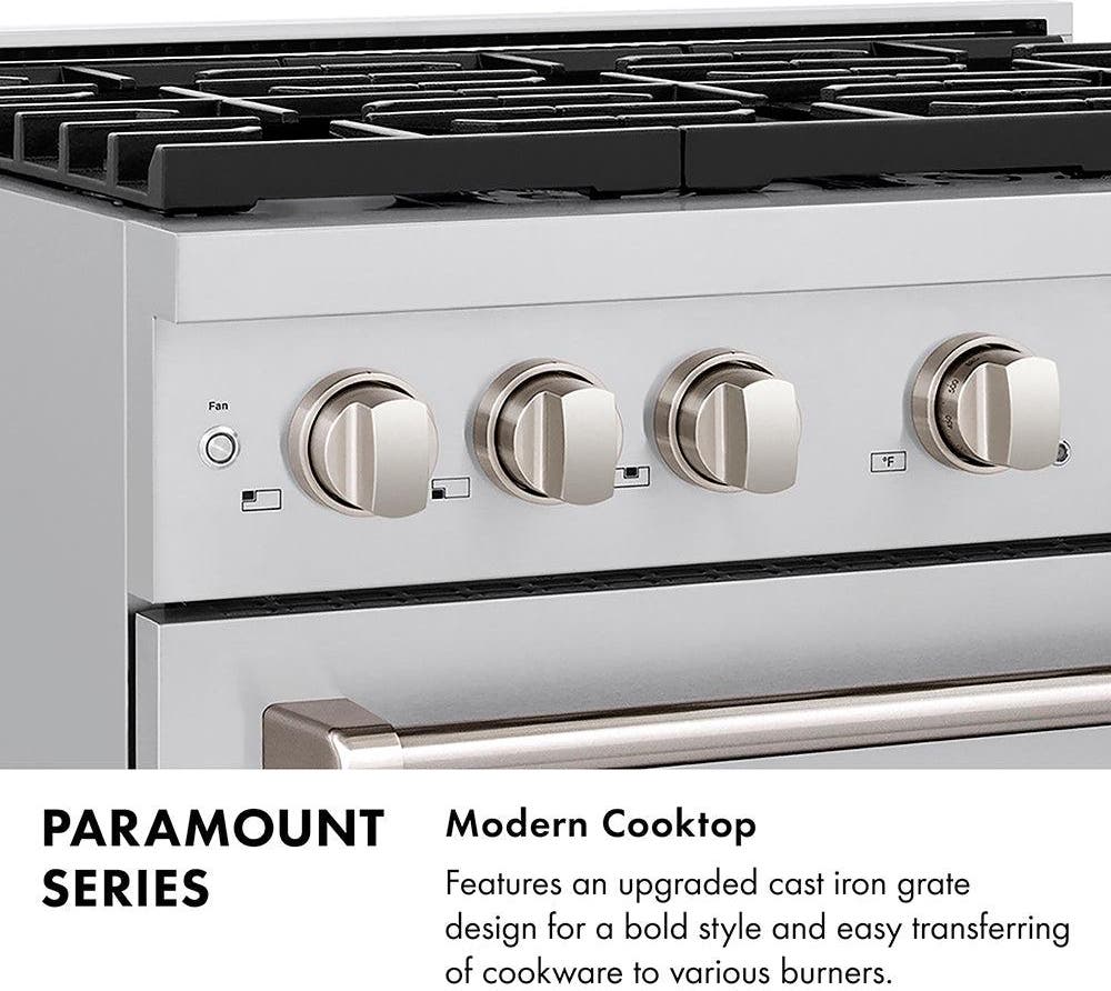 Zline PSGRZ30G Stainless Steel With Polished Gold Accents