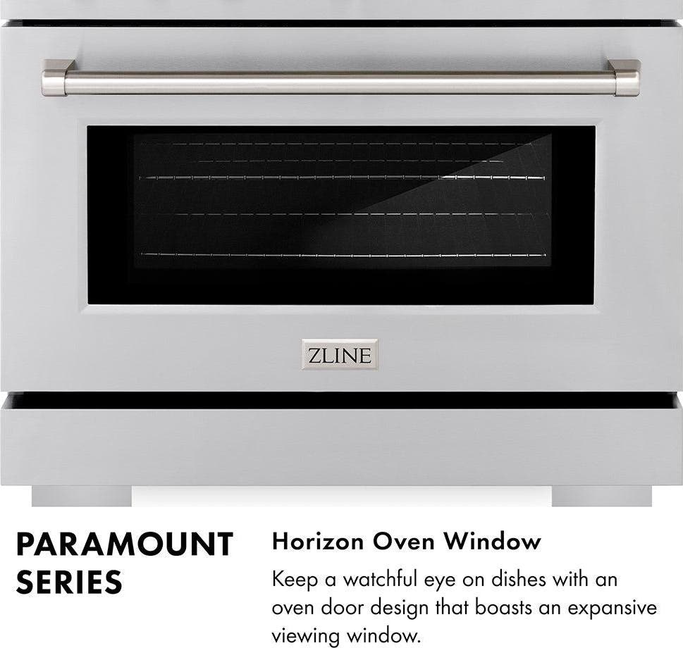 Zline PSGRSZWM30G Satin Stainless Steel With White Matte Door And Po...