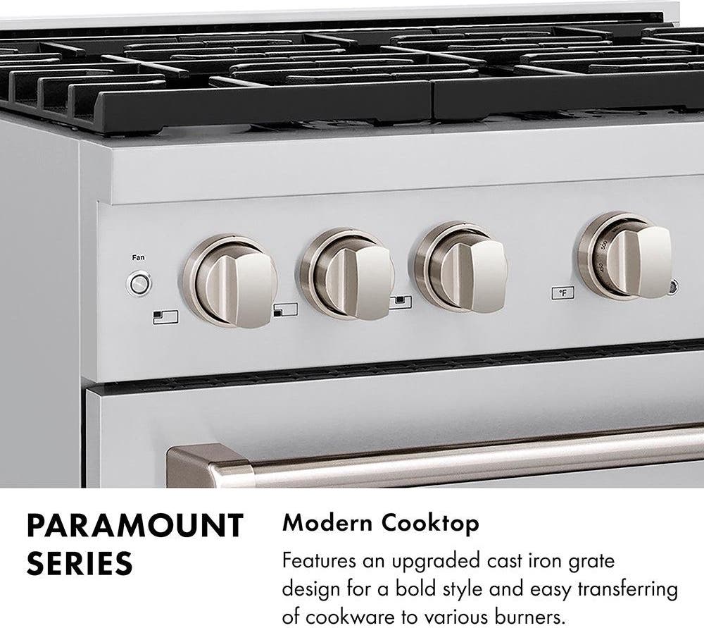 Zline PSGRSZWM30G Satin Stainless Steel With White Matte Door And Po...
