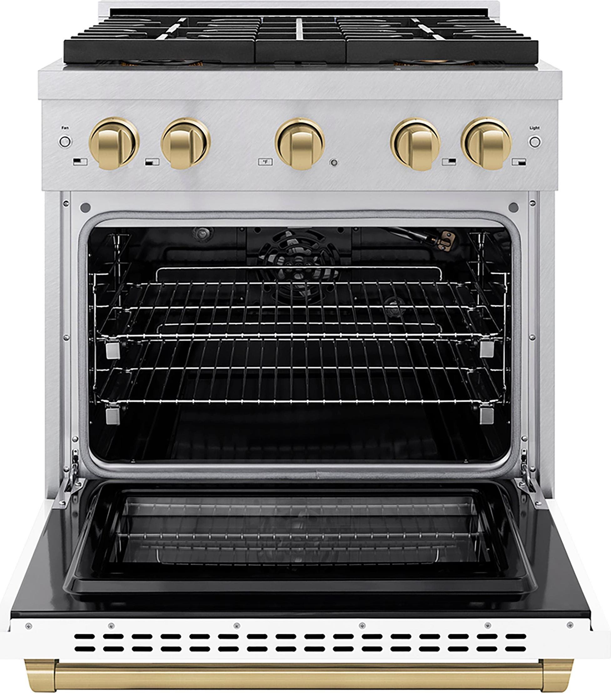 Zline PSGRSZWM30CB Satin Stainless Steel With White Matte Door And Ch...