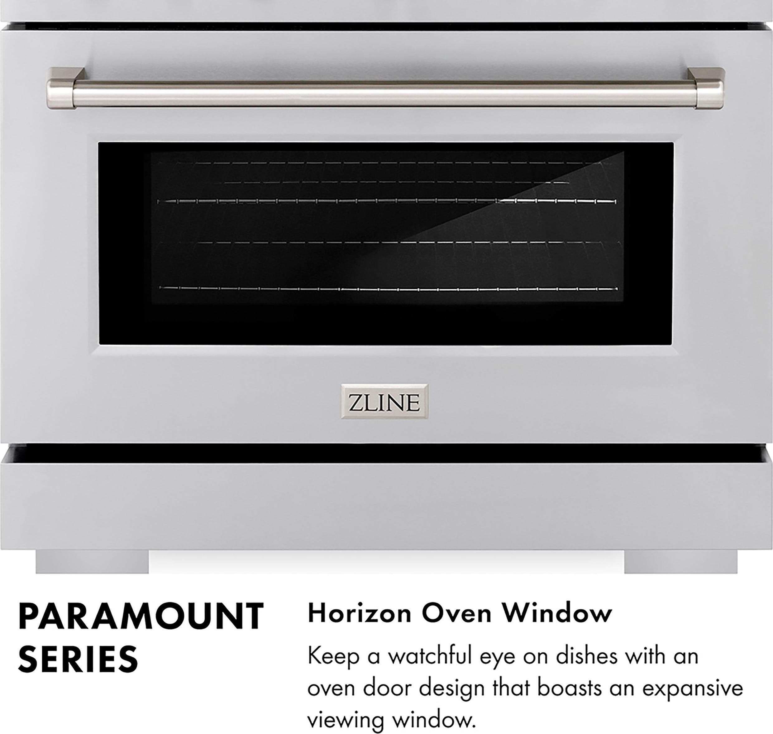 Zline PSGRSZWM30CB Satin Stainless Steel With White Matte Door And Ch...