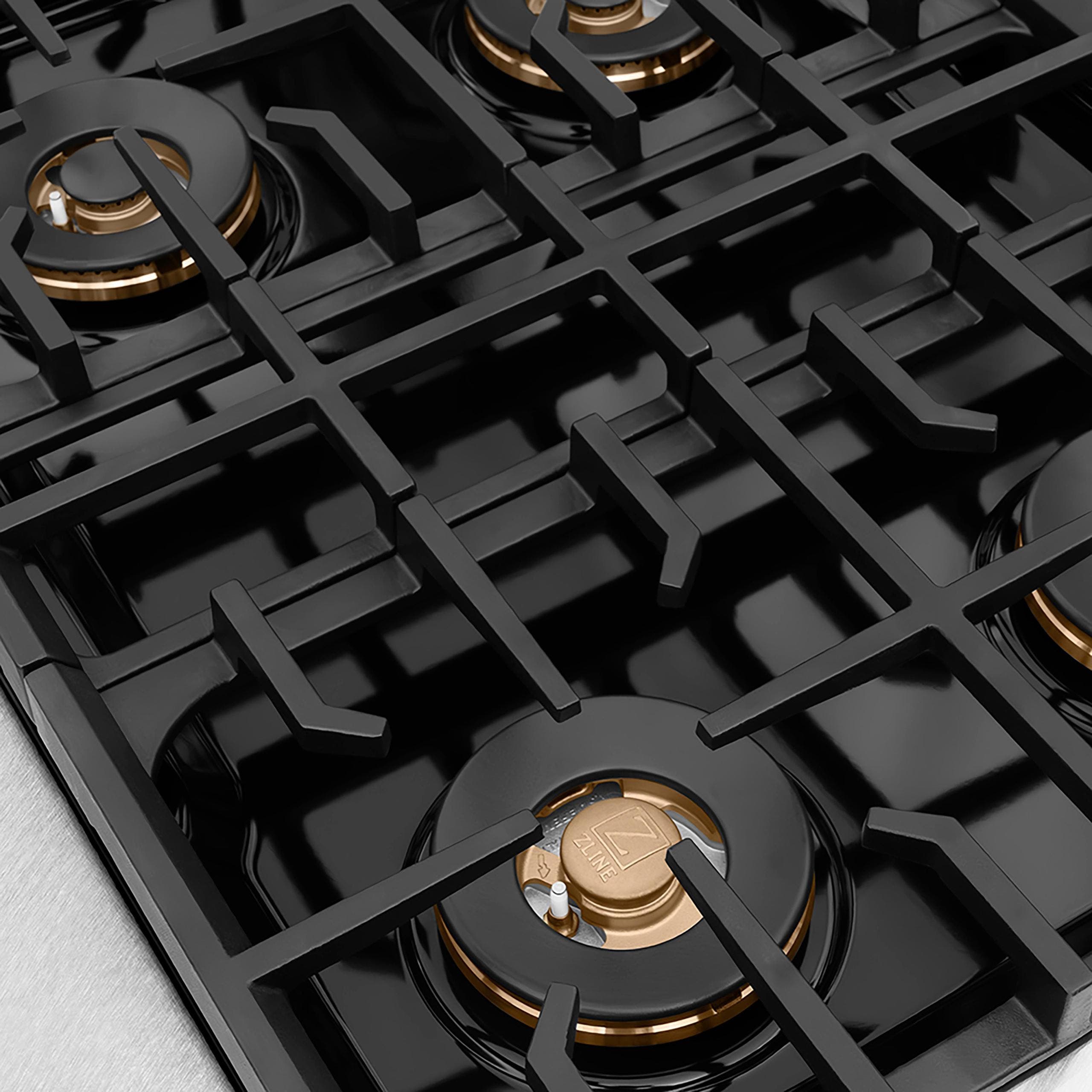 Zline PSGRSZ30MB Satin Stainless Steel And Matte Black Accents