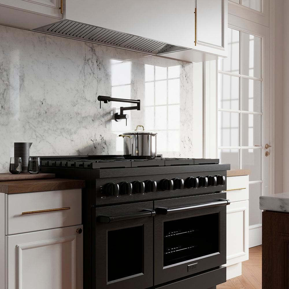Zline PSGRB48 Black Stainless Steel