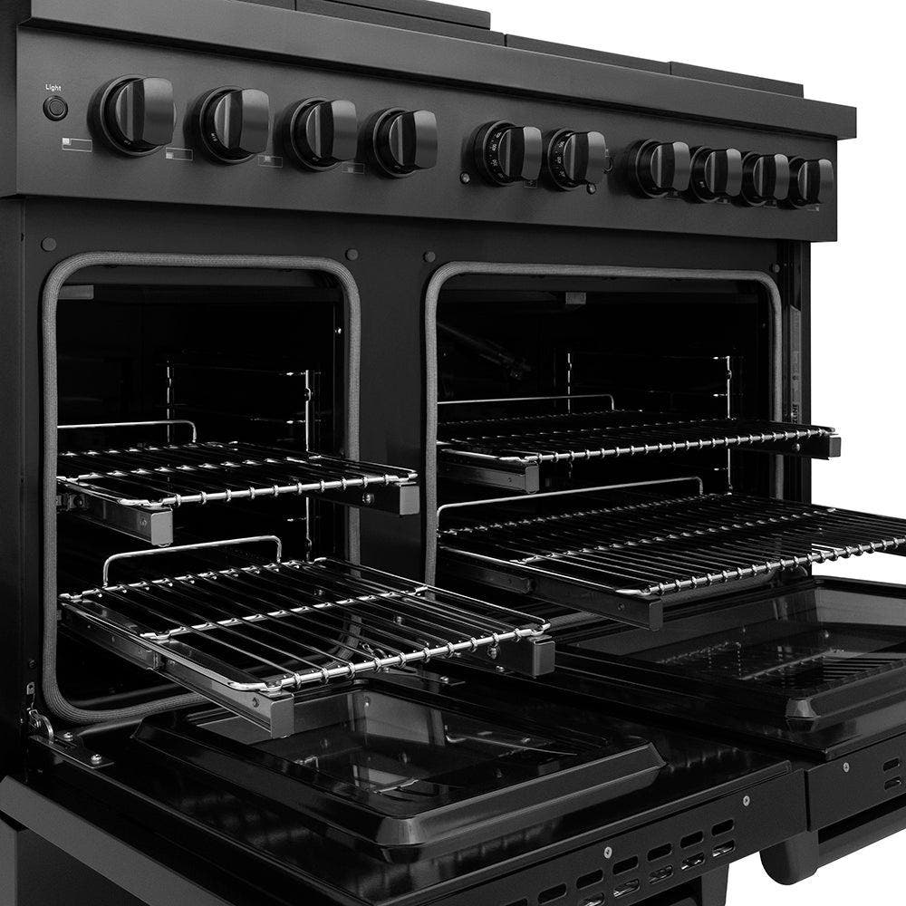 Zline PSGRB48 Black Stainless Steel
