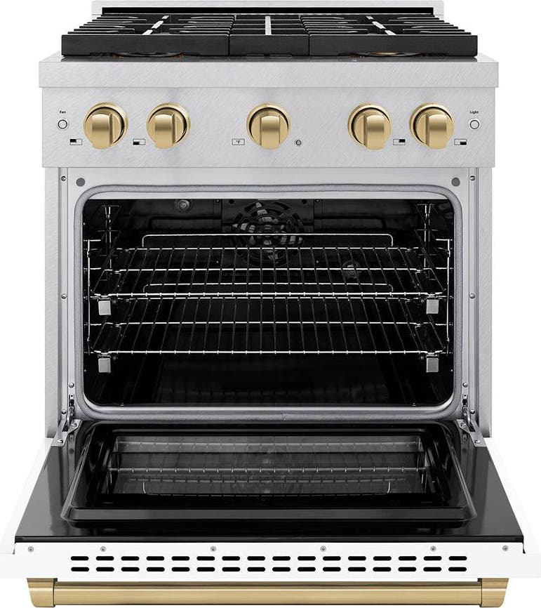 Zline PSDRSZWM30CB Satin Stainless Steel With White Matte Door And Ch...