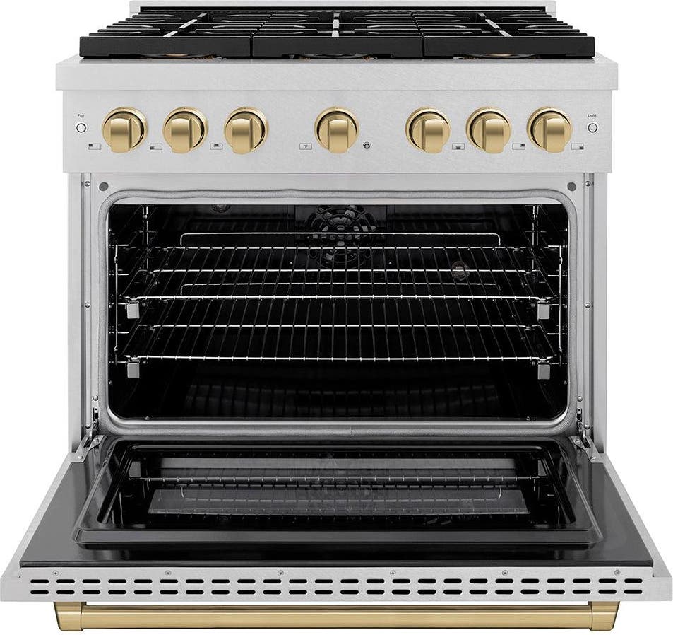 Zline PSDRSZ36CB Satin Stainless Steel And Champagne Bronze Accents