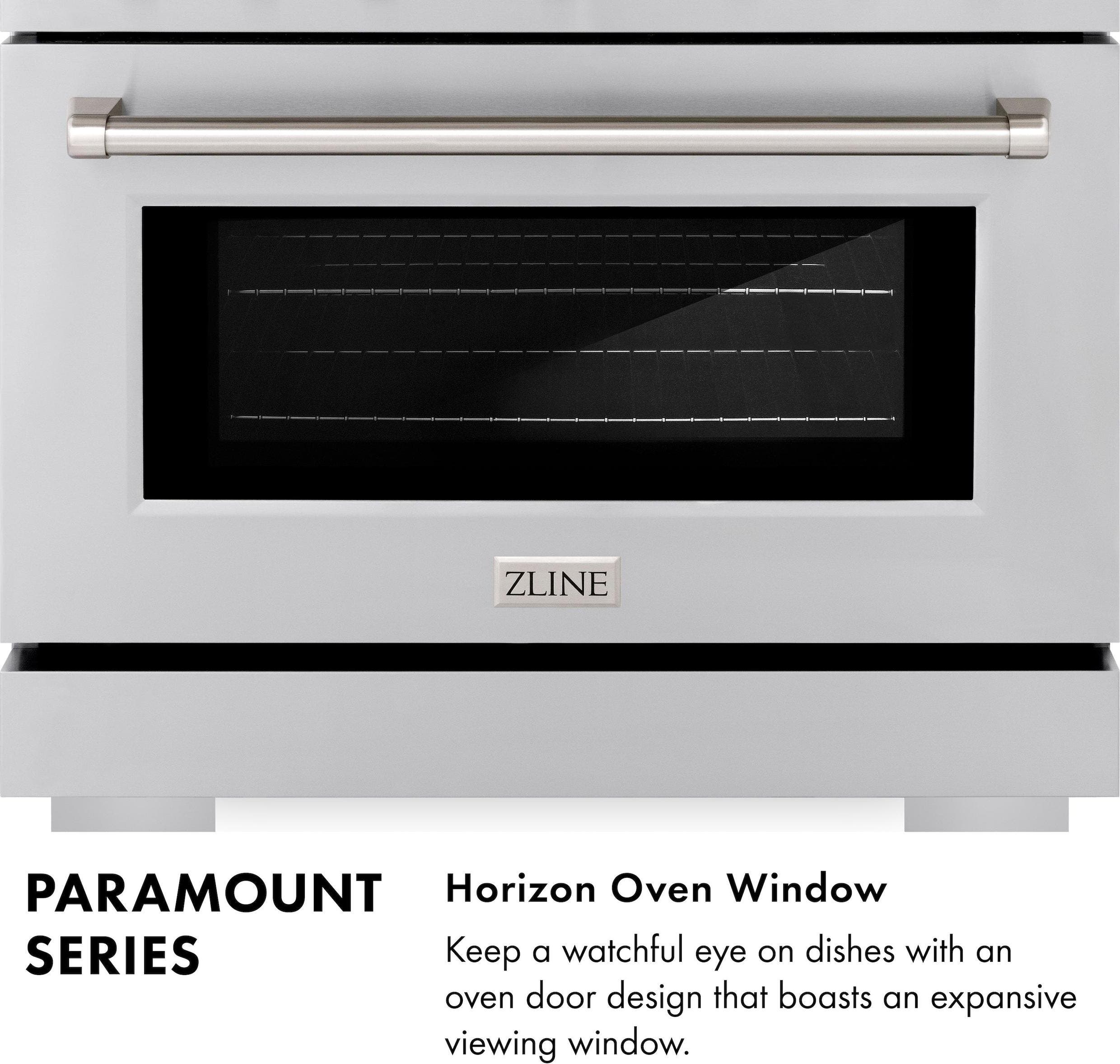 Zline PSDRBZ36KG Black Stainless Steel With Polished Gold Helix Han...