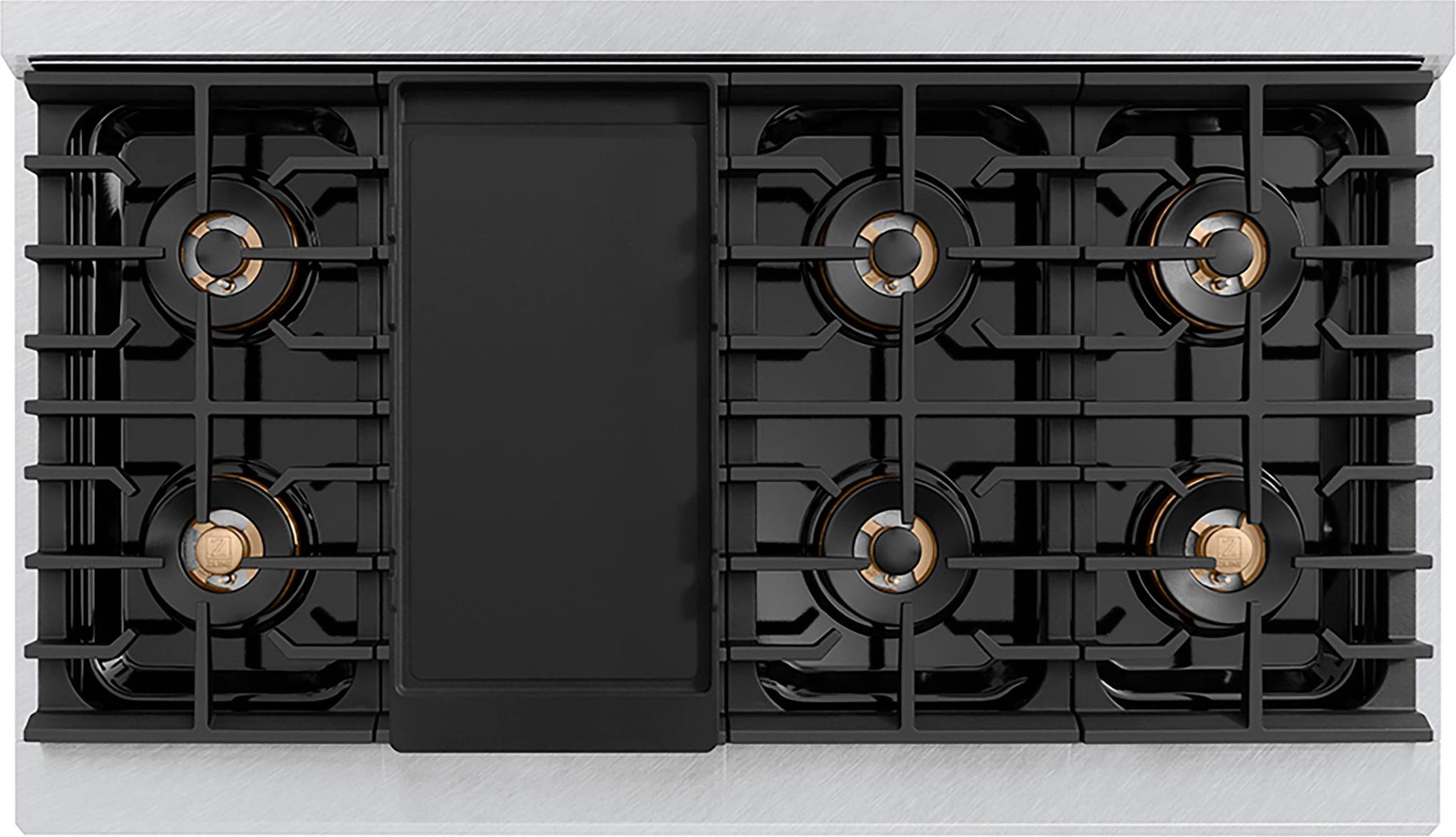 Zline PSDRSBLM48 Satin Stainless Steel With Black Matte Doors
