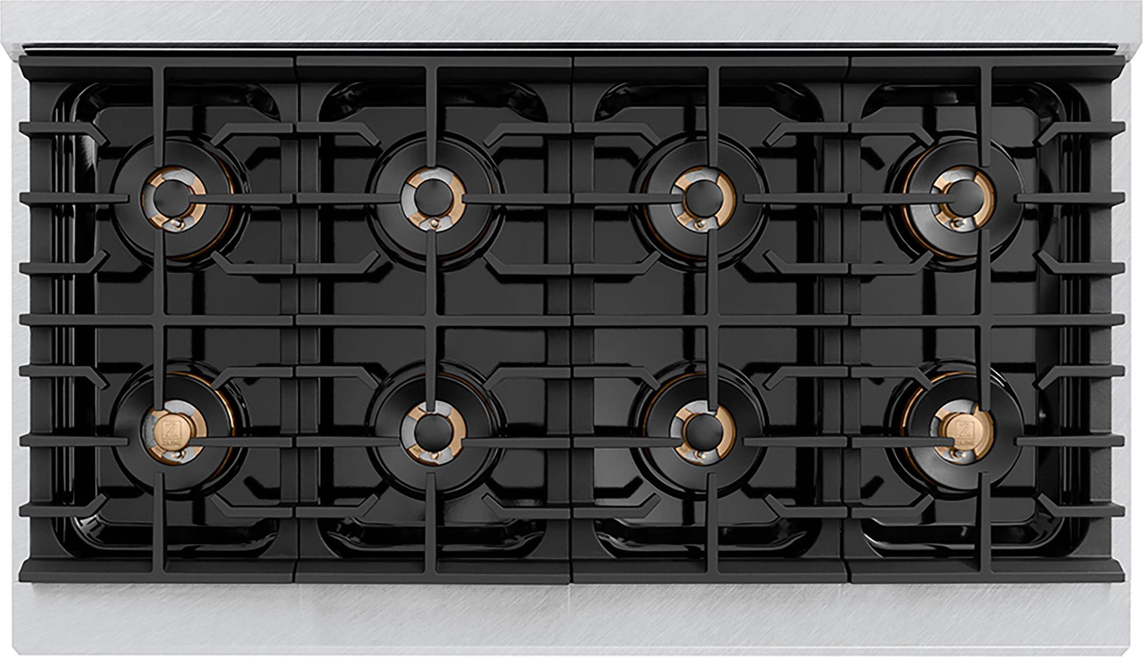 Zline PSDRSBLM48 Satin Stainless Steel With Black Matte Doors