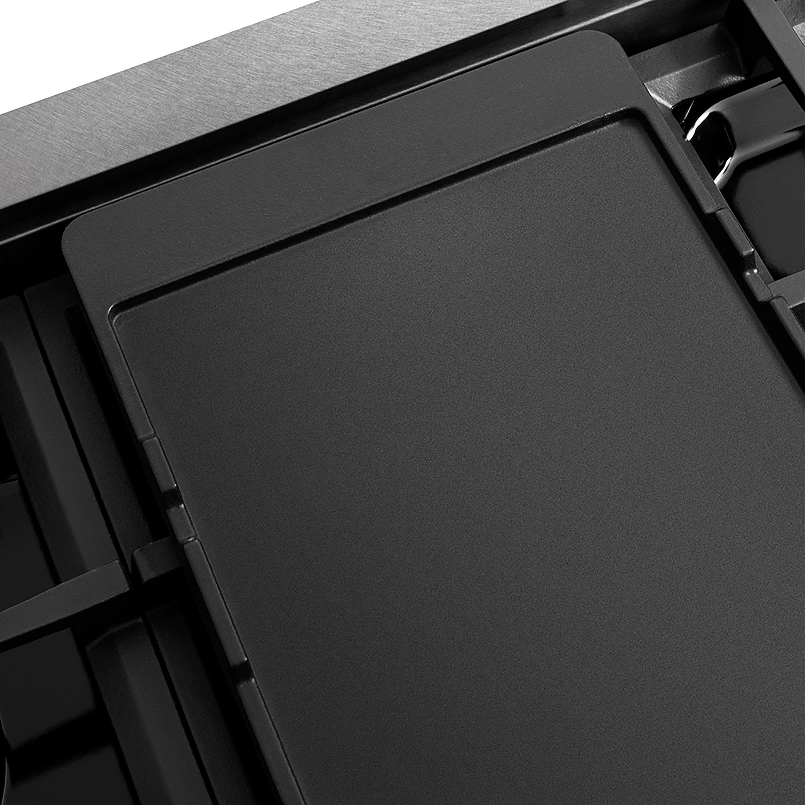 Zline PSDRSBLM48 Satin Stainless Steel With Black Matte Doors
