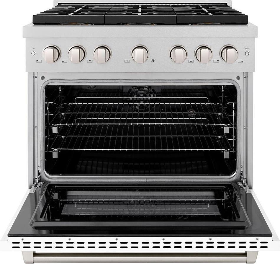 Zline PSDRSWM36 Satin Stainless Steel With White Matte Door