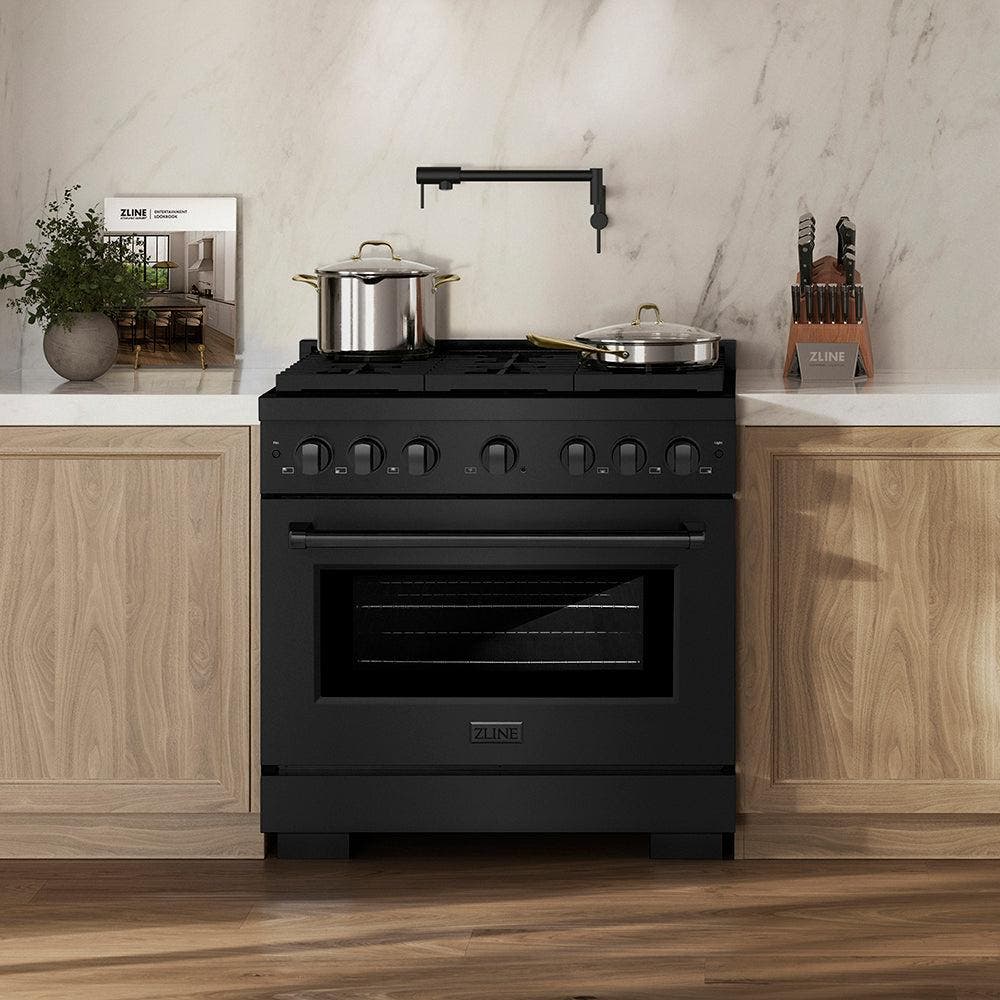 Zline PSDRB36 Black Stainless Steel
