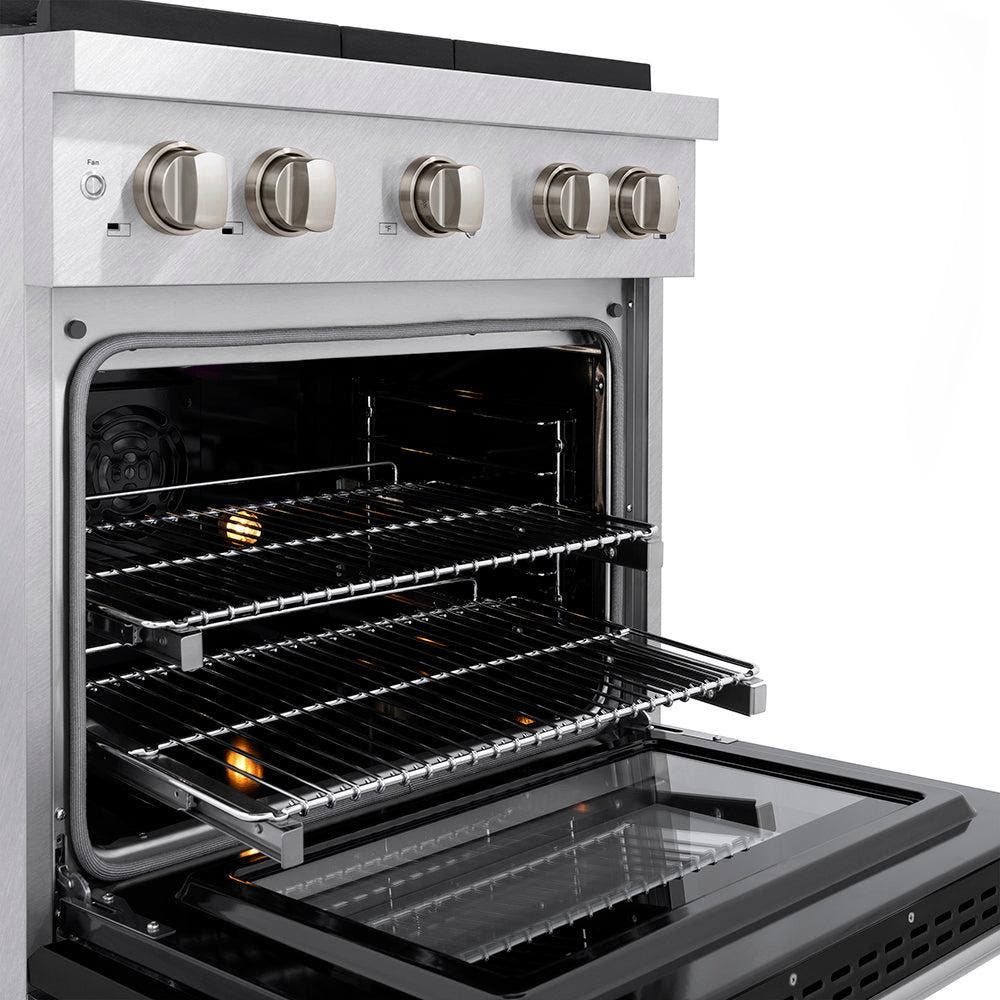 Zline PSDRSBLM30 Satin Stainless Steel With Black Matte Door