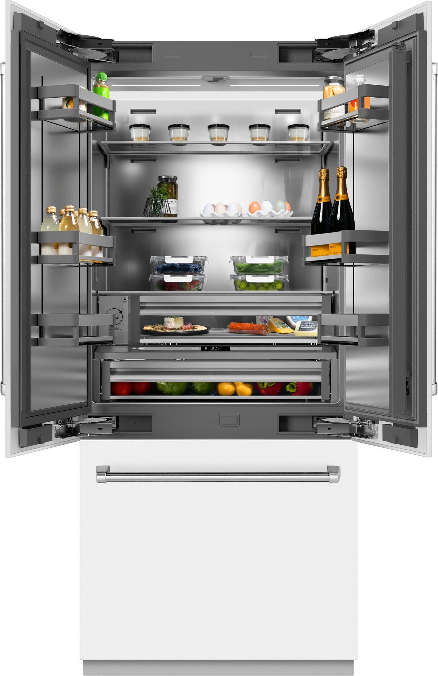 Zline SRBIVWM36 White Matte With Stainless Steel Interior