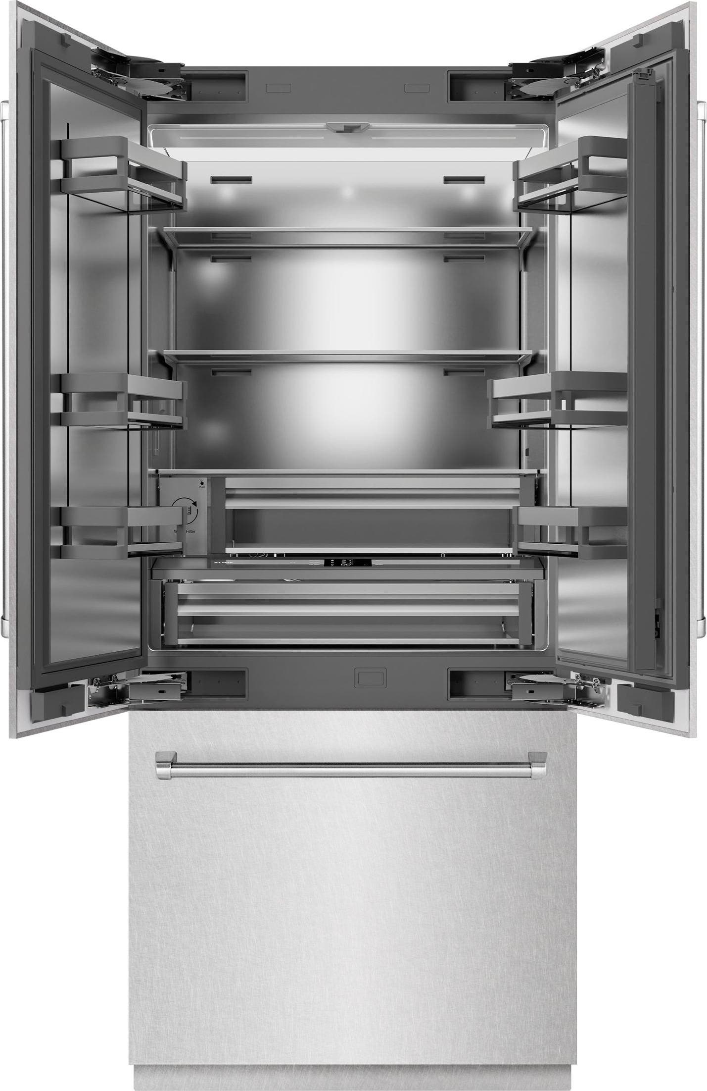 Zline SRBIVSN36 Satin Stainless Steel With Stainless Steel Interio...