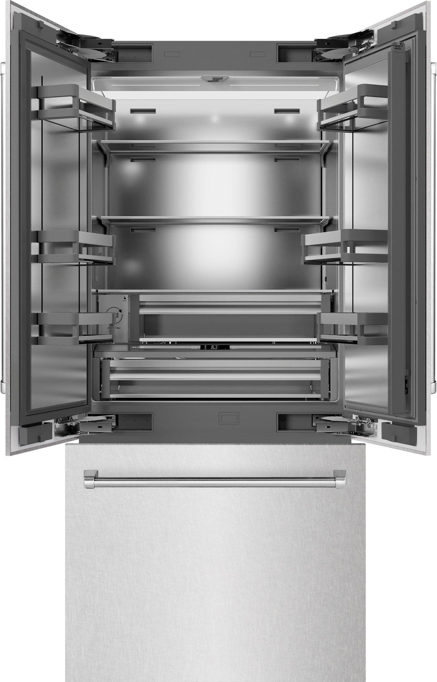 Zline SRBIVSN36 Satin Stainless Steel With Stainless Steel Interio...