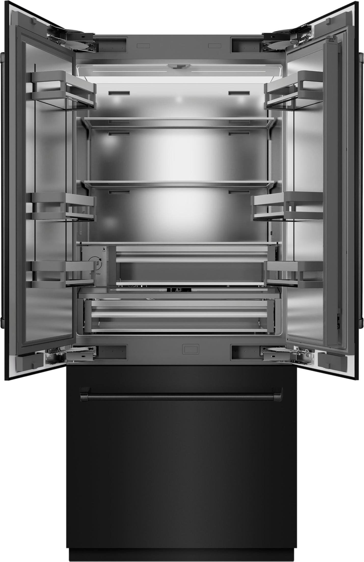 Zline SRBIVBS36 Black Stainless Steel With Stainless Steel Interio...
