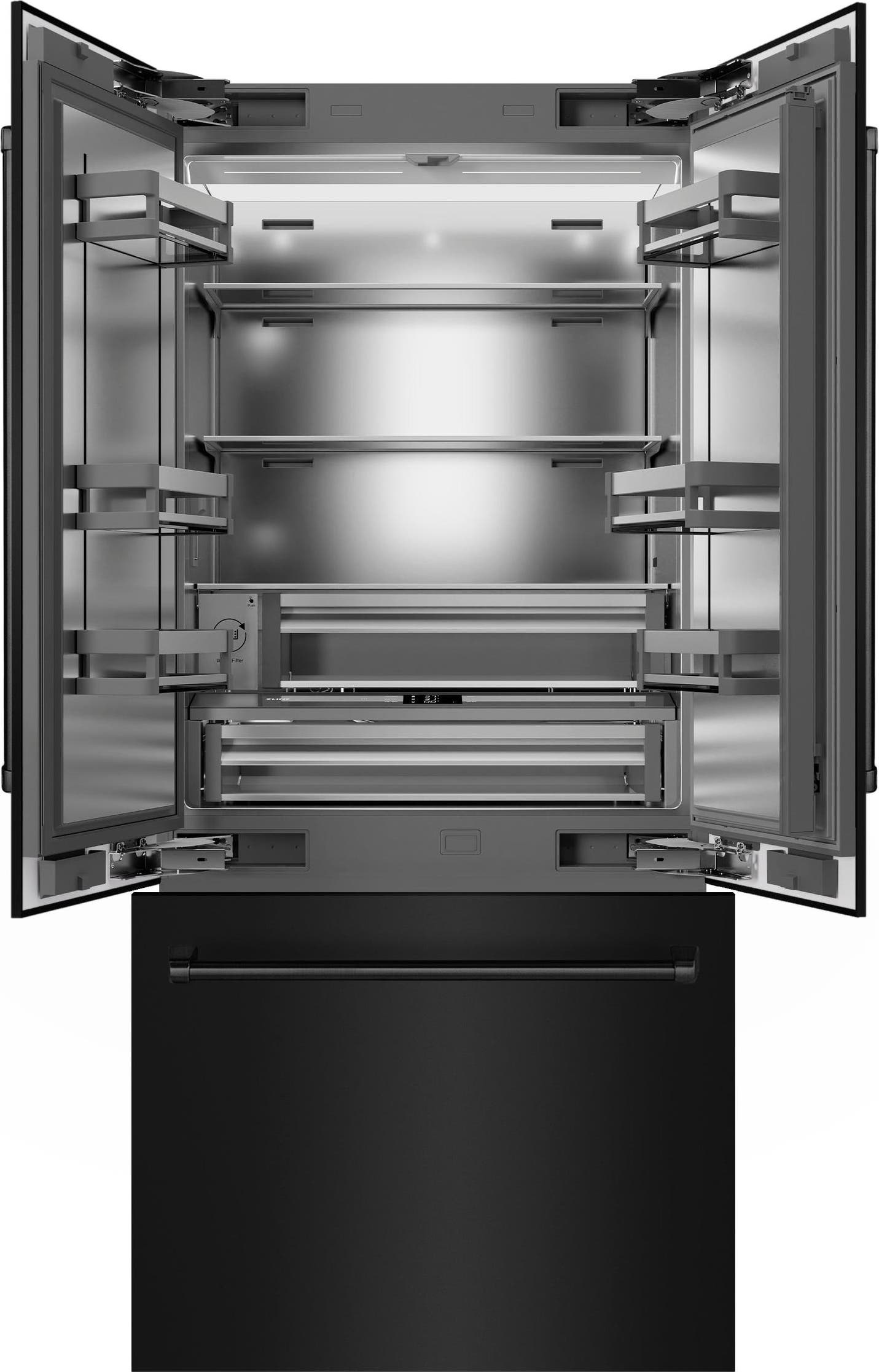 Zline SRBIVBS36 Black Stainless Steel With Stainless Steel Interio...