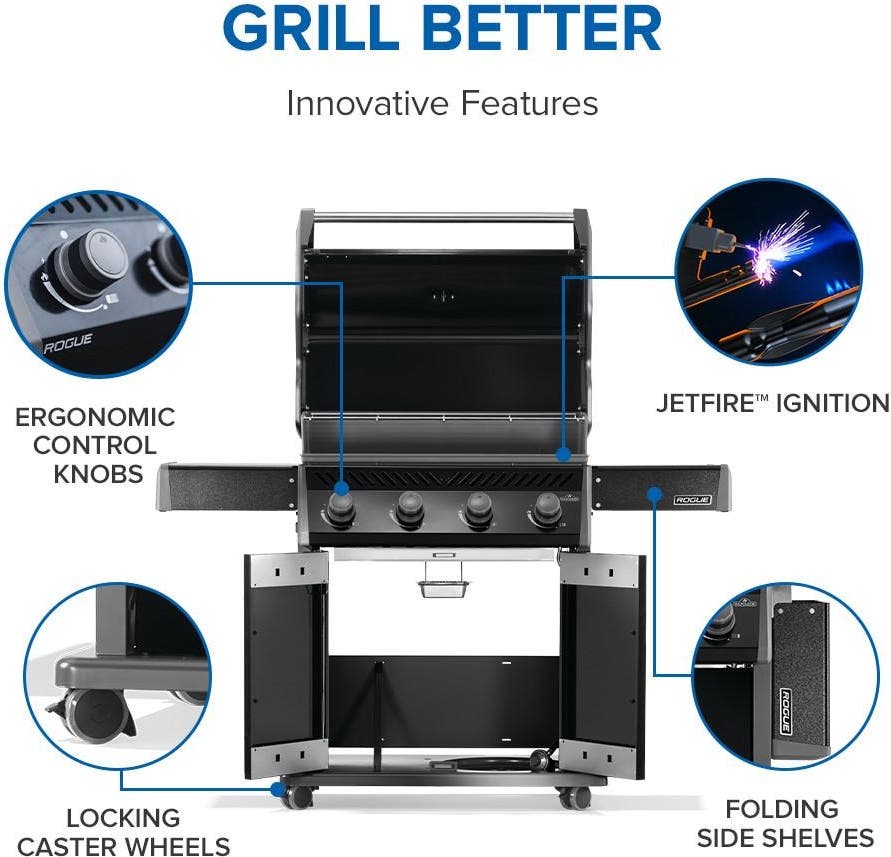 Napoleon R525NK2SS Black, Natural Gas
