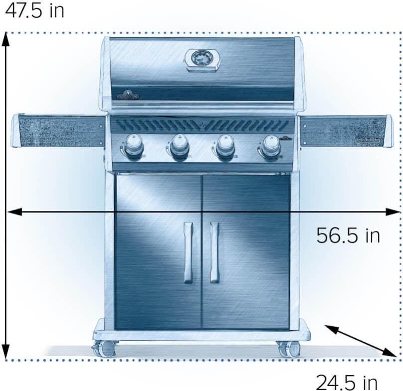 Napoleon R525NK2SS Black, Natural Gas