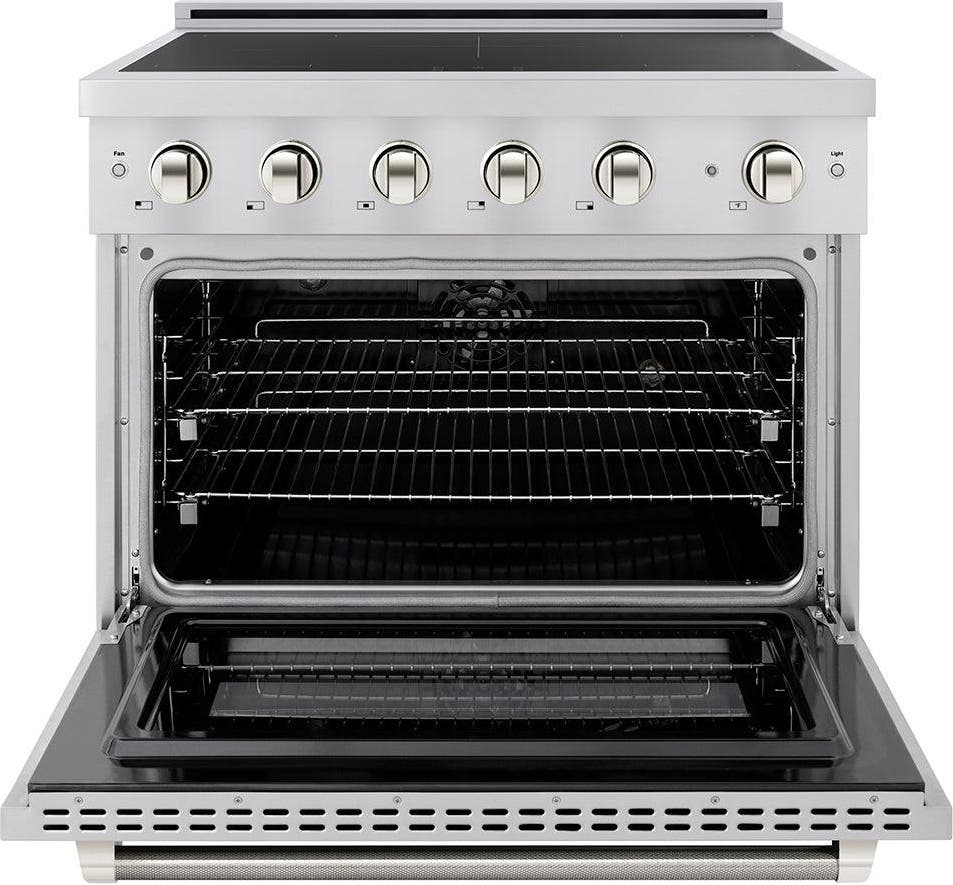 Zline SINRZ36KPN Stainless Steel With Polished Nickel Helix Handle ...