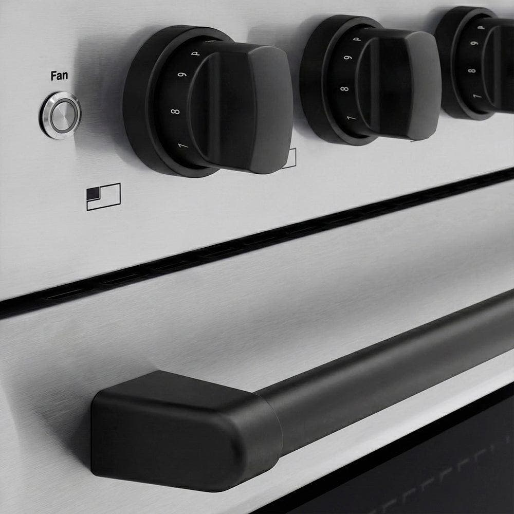 Zline SINRZ36MB Stainless Steel With Matte Black Accents
