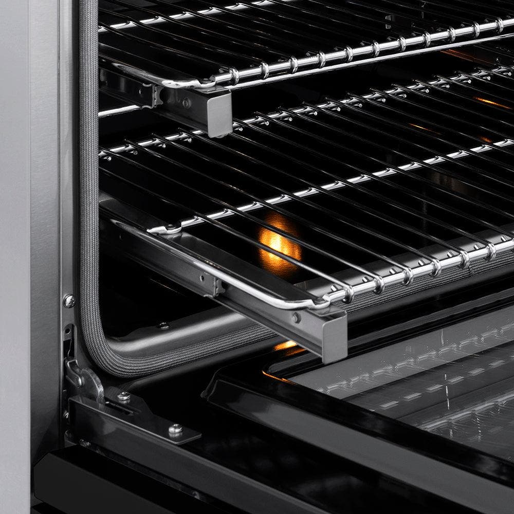 Zline SINRZBLM36G Stainless Steel With Black Matte Door And Polished...