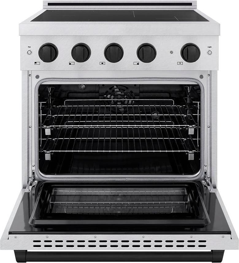 Zline SINRSZ30MB Satin Stainless Steel With Matte Black Accents