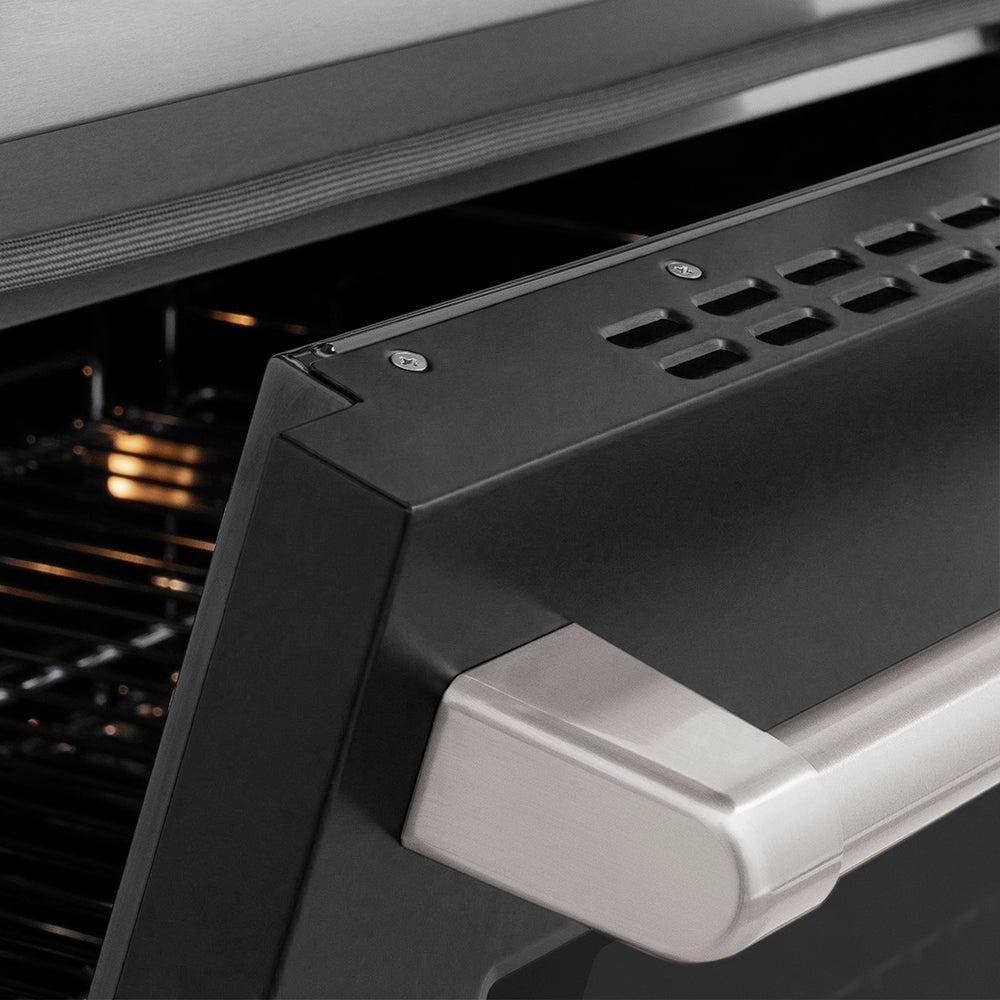 Zline SINRBLM36 Stainless Steel With Black Matte Door