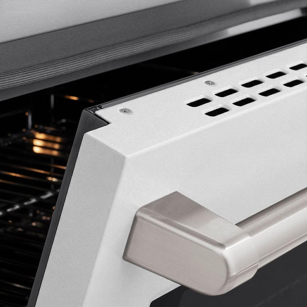 Zline SINRWM30 Stainless Steel With White Matte Door