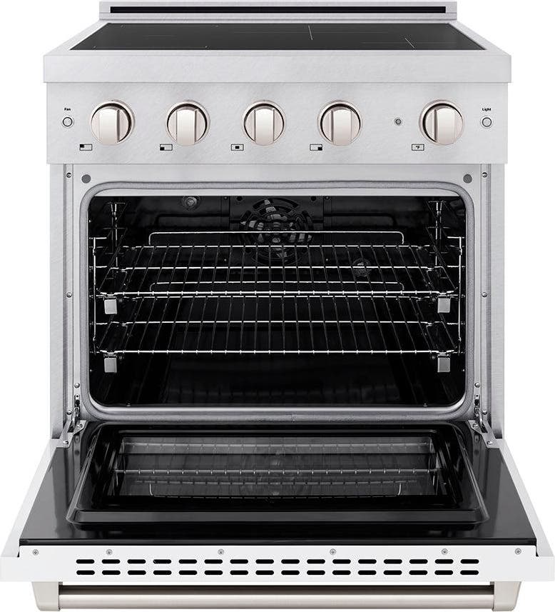 Zline SINRSWM30 Satin Stainless Steel With White Matte Door