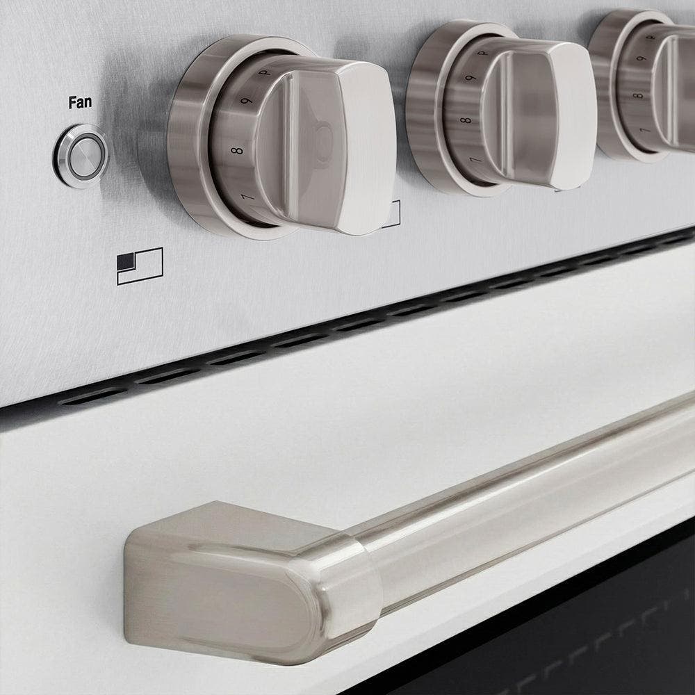 Zline SINRSWM30 Satin Stainless Steel With White Matte Door