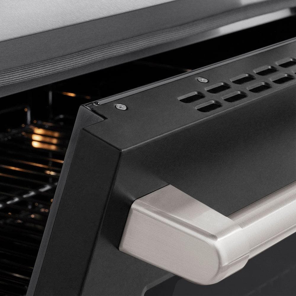 Zline SINRSBLM30 Satin Stainless Steel With Black Matte Door
