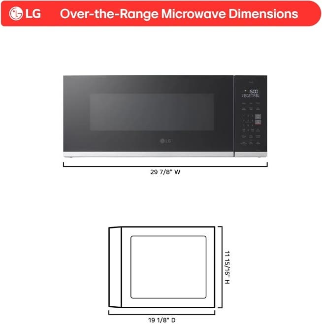 LG MVEF1323F Fingerprint Resistant Stainless Steel