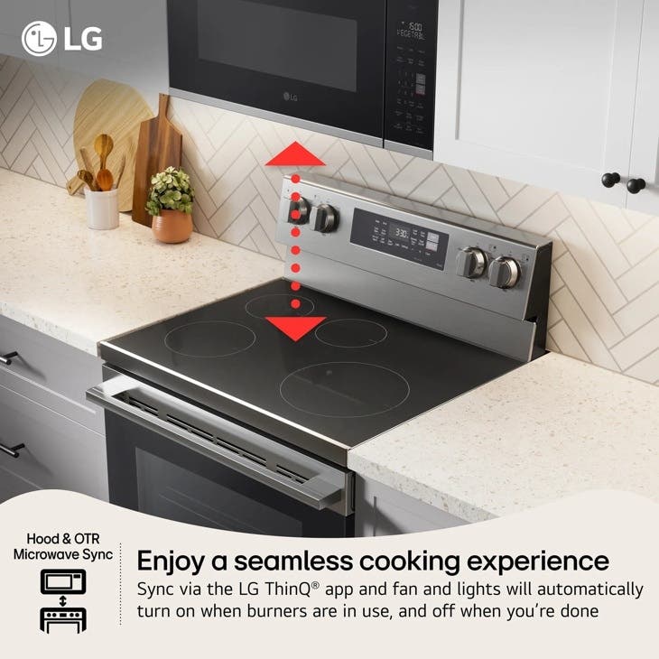 LG MVEF1323F Fingerprint Resistant Stainless Steel