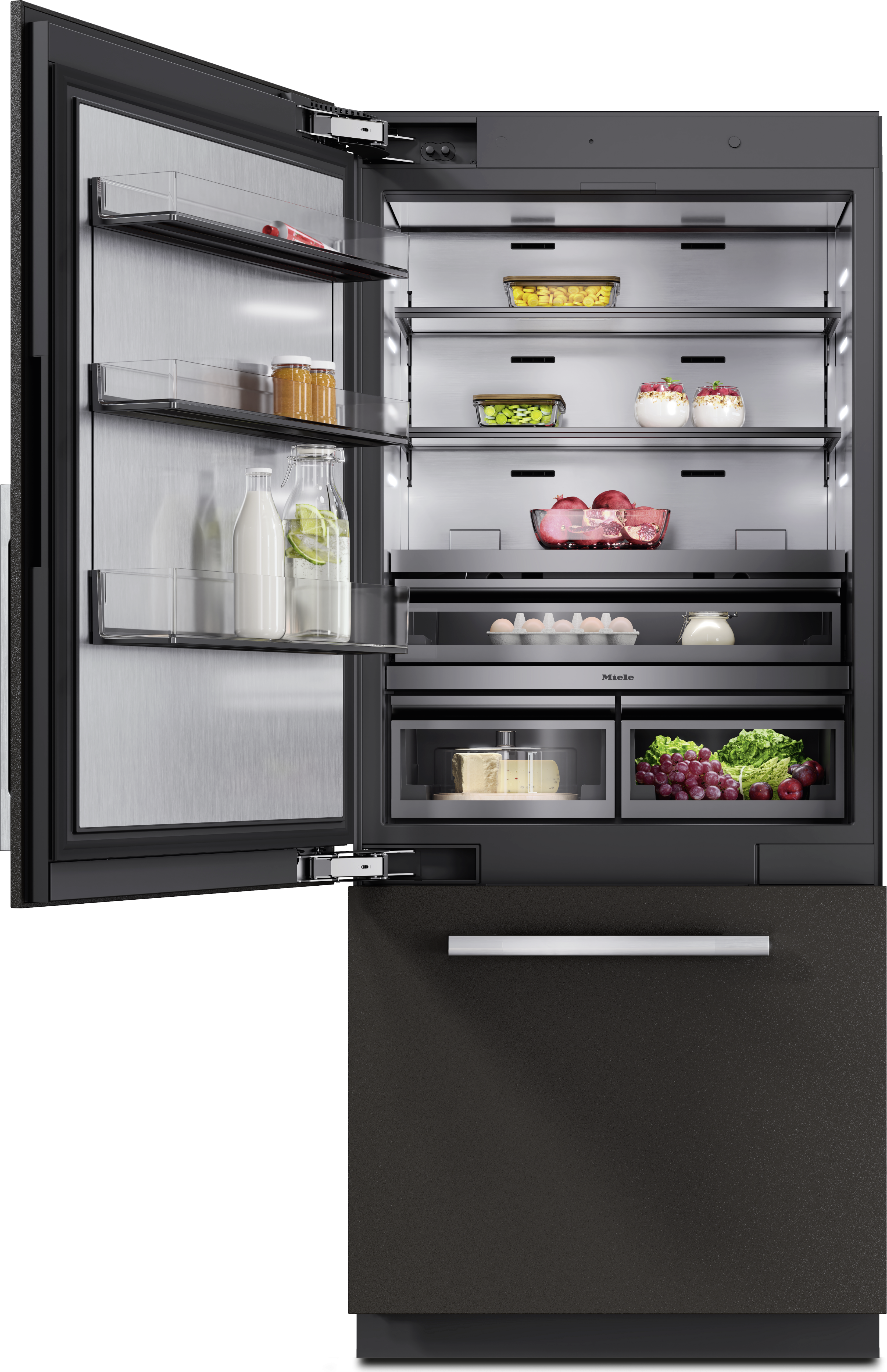 メイプル Miele KFMC3642L 36 Inch Master Cool Lower Beltline Bottom Mount