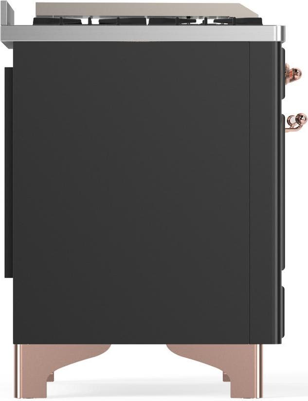 Ilve UM60FSNR3MGPLP Matte Graphite Copper Trim, Liquid Propane