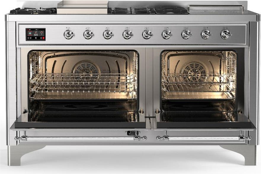 Ilve UM60FSNR3SSCLP Stainless Steel Chrome Trim, Liquid Propane